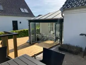 Foldedøre i udestue